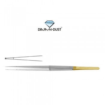 Diam-n-Dust™ Micro Ring Forcep Straight - With Short Platform Stainless Steel, 21 cm - 8 1/4" Diameter 1.0 mm